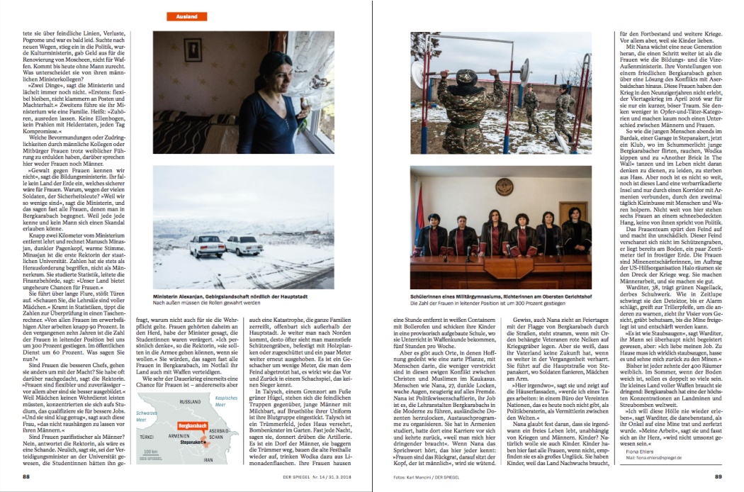 Der Spiegel - Women of Artsakh